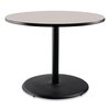 National Public Seating Cafe Table, 36in. Diameter x 30h, Round Top/Base, Gray Nebula Top, Black Base CT13636RD1GY